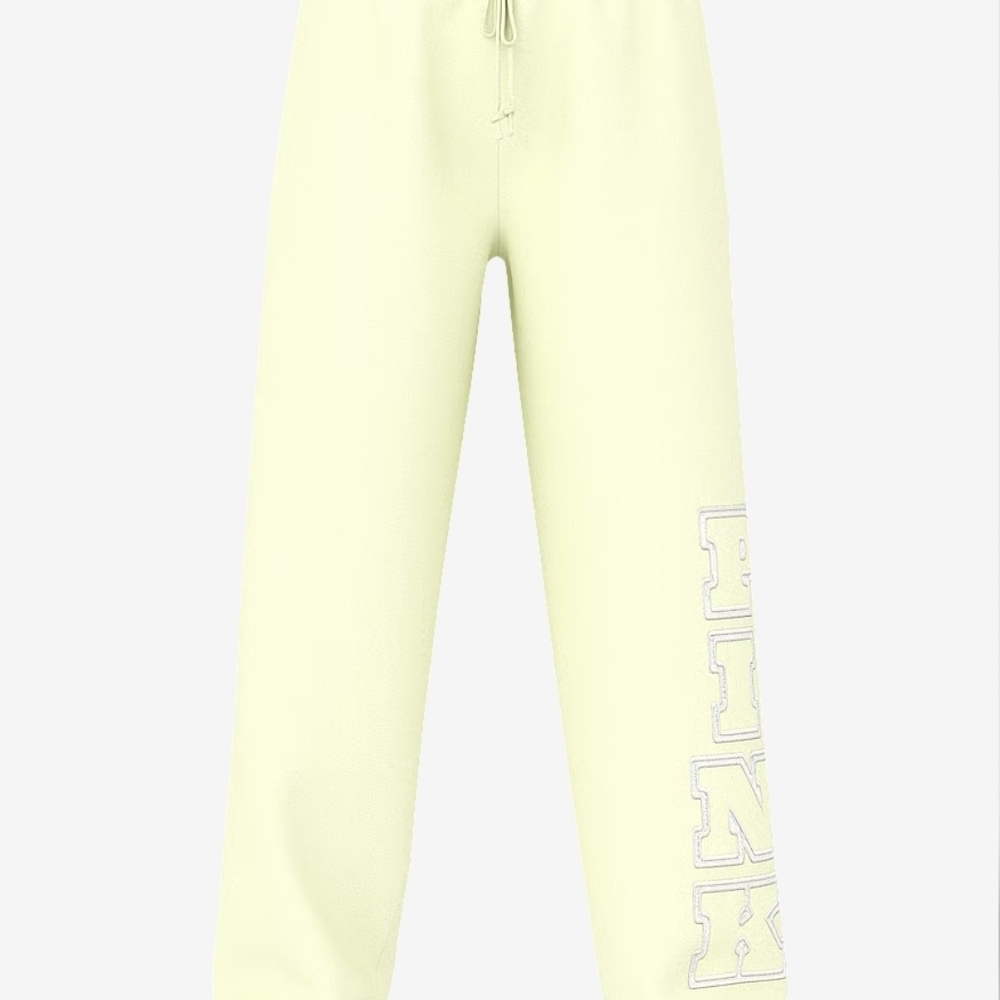 PINK Victoria's Secret Light Yellow Sweatpants